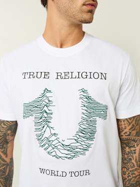 EMBROIDERED RADIO WAVE HORSESHOE TEE