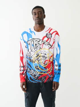  REFLECTIVE TR 02 LOGO FLAME TEE