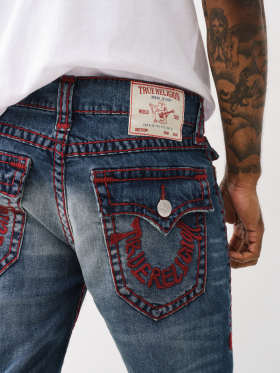 ROCCO EMBROIDER FLAP SUPER T SKINNY JEAN 32"