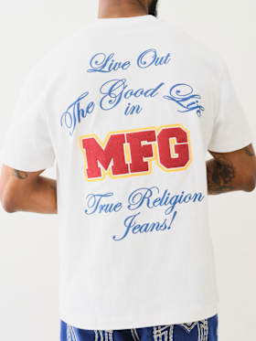 CHAIN EMBROIDERY MFG TEE