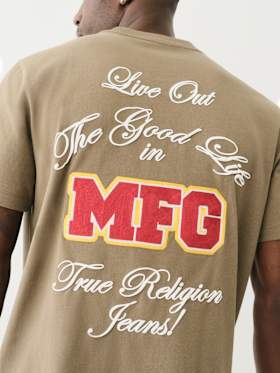 CHAIN EMBROIDERY MFG TEE