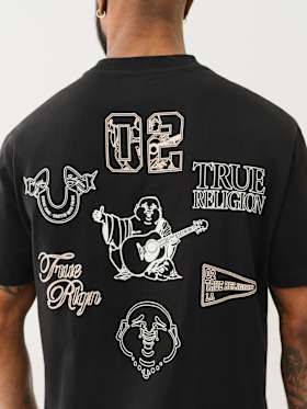 HIGH DENSITY MULTI LOGO TEE