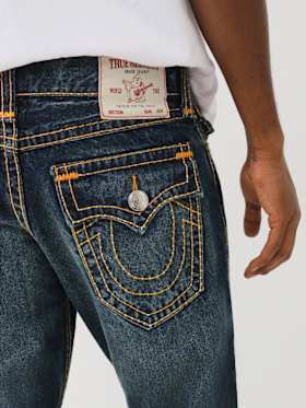 JOEY PICK STITCH FLAP FLARE JEAN 