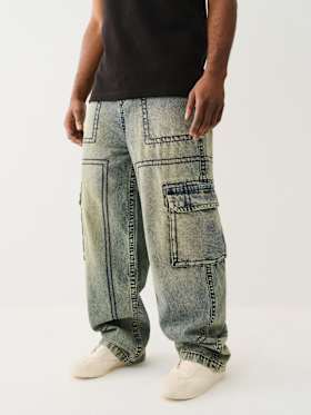 DENIM BIG T CARGO PANT