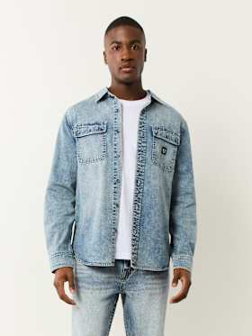 LONG SLEEVE DENIM WORKWEAR SHIRT