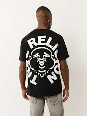 PUFF PRINT BUDDHA FACE TEE