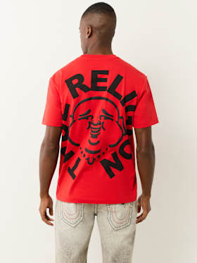 PUFF PRINT BUDDHA FACE TEE