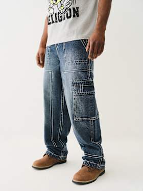 DENIM BIG T CARGO PANT