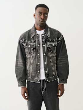 DENIM BIG T JACKET
