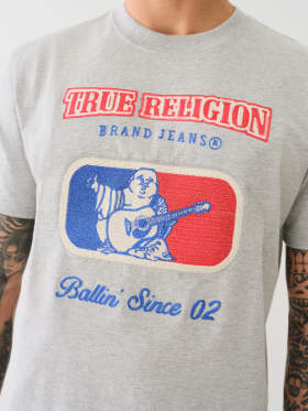 EMBROIDERED BALLIN' TEE