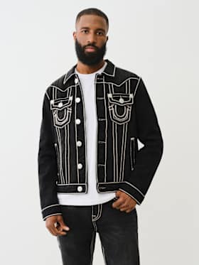 JIMMY ROPE STITCH DENIM JACKET