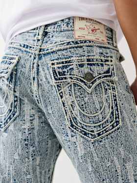 RICKY ULTRA DISTRESSED ROPE STITCH STRAIGHT JEAN