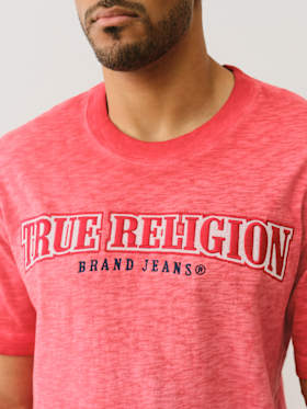 EMBROIDERED LOGO TEE