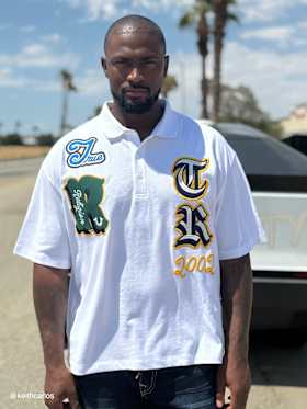 OVERSIZED PATCH POLO SHIRT