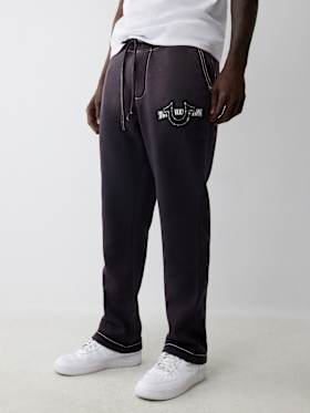 BIG T CRYSTAL HORSESHOE STRAIGHT SWEAT PANT