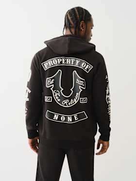 PROPERTY OF NONE ZIP HOODIE
