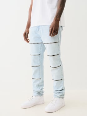 ROCCO STACKED ZIPPER SKINNY JEAN