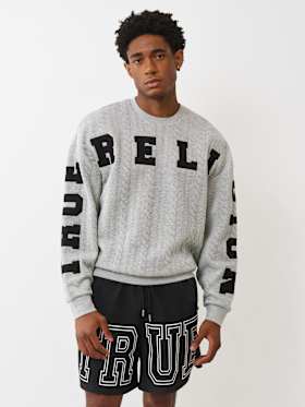 FLEECE APPLIQUÉ SWEATSHIRT