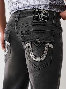 RICKY  BANDANA HORSESHOE STRAIGHT JEAN 34”
