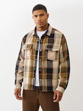 BIG T PLAID WESTERN SHIRT
