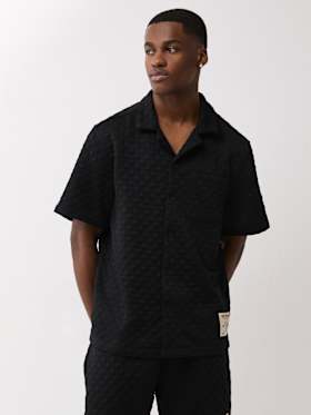 CHECKERED CAMP COLLAR SHIRT