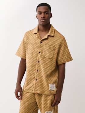 CHECKERED CAMP COLLAR SHIRT