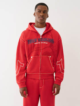 BUDDHA BIG T ZIP HOODIE