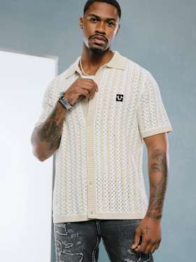 STRIPED KNIT SHIRT