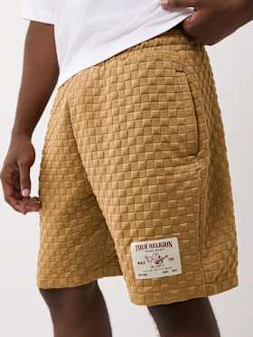 CHECKERED QUILT SHORTS