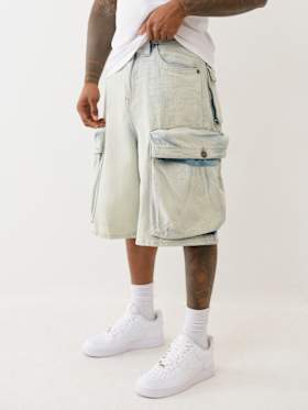 MIKEY EXAGGERATED CARGO BAGGY AF SHORT