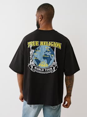 HEAVYWEIGHT DENIM GLOBE TEE