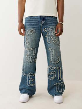 VINNY LOGO APPLIQUÉ BAGGY JEAN 
