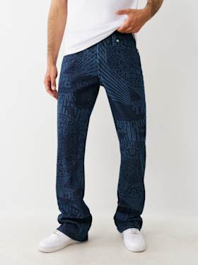 BILLY PRINTED STACKED BOOTCUT JEAN