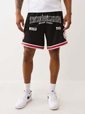 ARCHED LOGO BASKETBALL SHORT