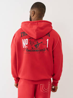 BIG T LOGO ZIP HOODIE