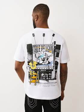 SPRAY PAINT SIGNAGE GRAPHIC TEE