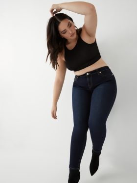 PLUS HALLE HIGH RISE SUPER SKINNY JEAN