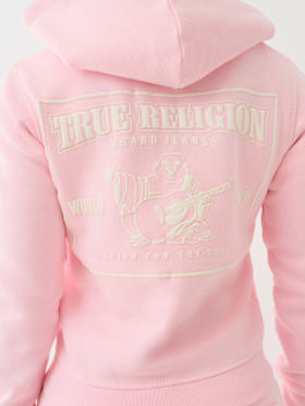 BIG T STITCH LOGO ZIP HOODIE