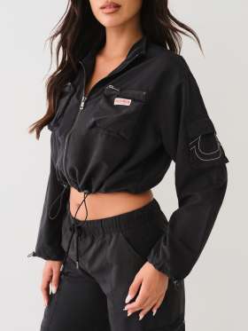 HORSESHOE CROP ANORAK JACKET