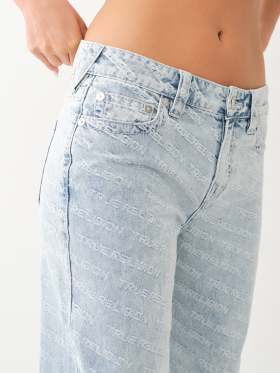 BOBBI MONOGRAM BAGGY JEAN