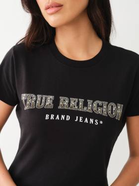 OMBRE CRYSTAL LOGO TEE