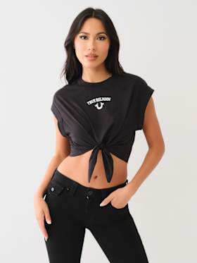 LOGO FRONT TIE FRONT TEE