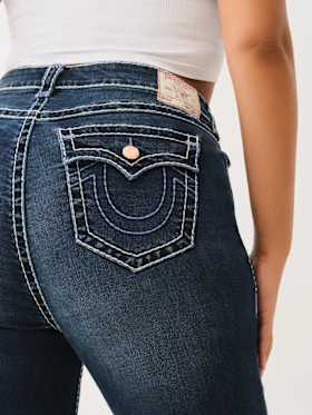 PLUS BILLIE MID RISE SUPER T STRAIGHT JEAN