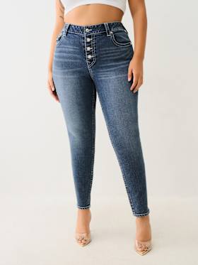 PLUS JENNIE CRYSTAL HIGH RISE CURVY SKINNY JEAN