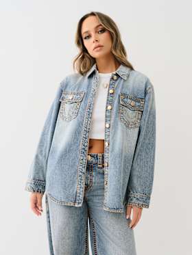 DENIM SUPER T SHACKET