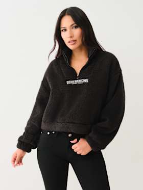 SHERPA LOGO HALF-ZIP PULLOVER