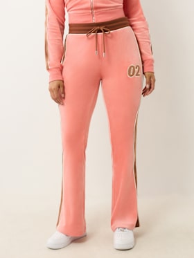 VELOUR PANELLED TRACK PANT