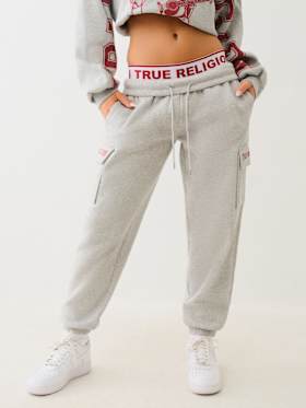 BRANDED ELASTIC WAISTBAND BOYFRIEND JOGGER