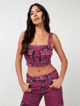 OVERDYE BIG T CARGO BUSTIER TOP