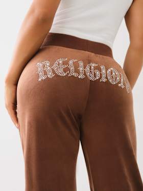 CRYSTAL STRAIGHT LEG SWEAT PANT